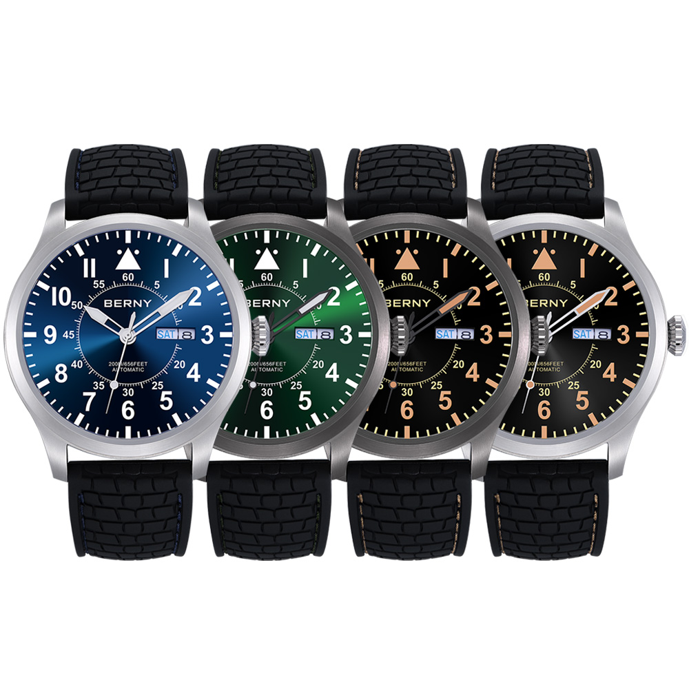 BERNY 20Bar Diver Men's Automa - Seiko Watch Presage recension och pris