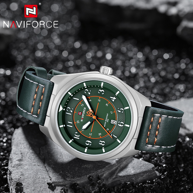 NAVIFORCE Man Quartz Watch 3AT - Leather Watch Band Men recension och pris