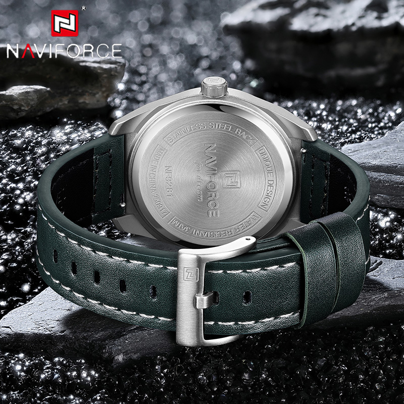 NAVIFORCE Man Quartz Watch 3AT - Leather Watch Band Men recension och pris