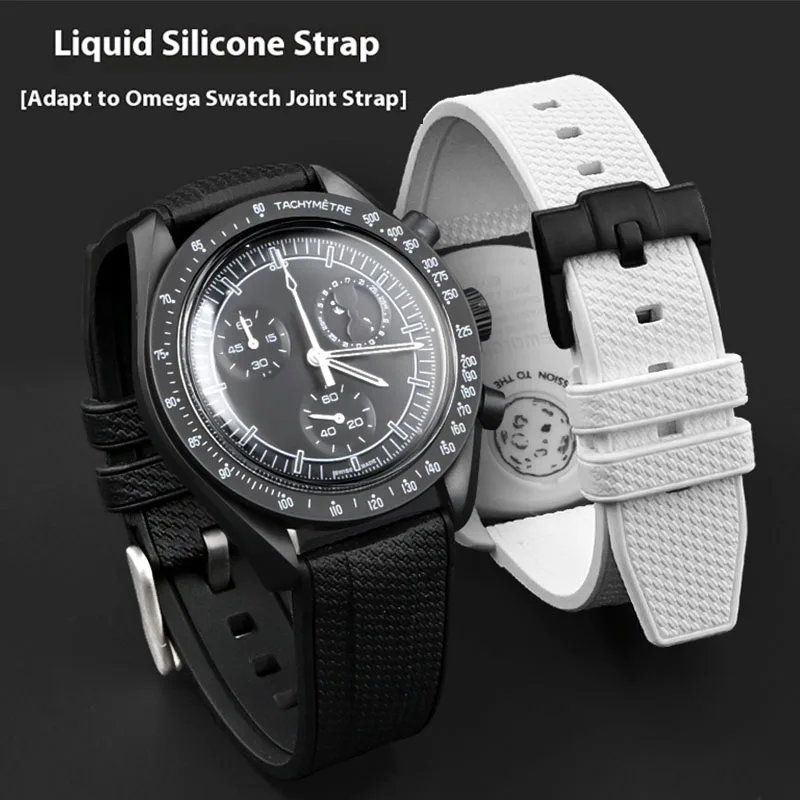 20mm 22mm Liquid Silicone Stra - Omega Watch Speedmaster recension och pris