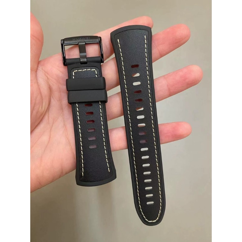 HUAWEI Strap Black Genuine Lea - Leather Strap Quick Release recension och pris