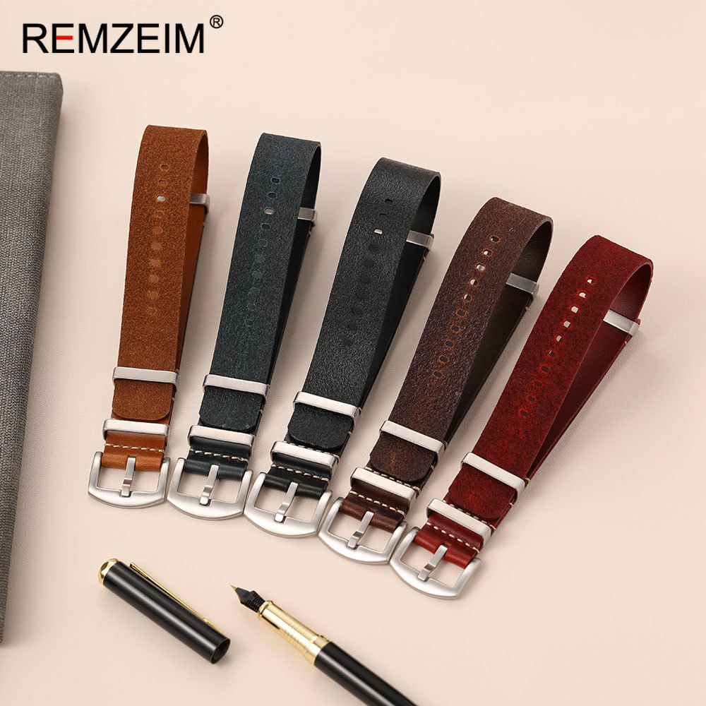 18mm 20mm 22mm 24mm Men Calfsk - Suede Strap Watch recension och pris
