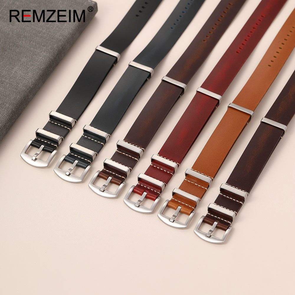 18mm 20mm 22mm 24mm Men Calfsk - Suede Strap Watch recension och pris