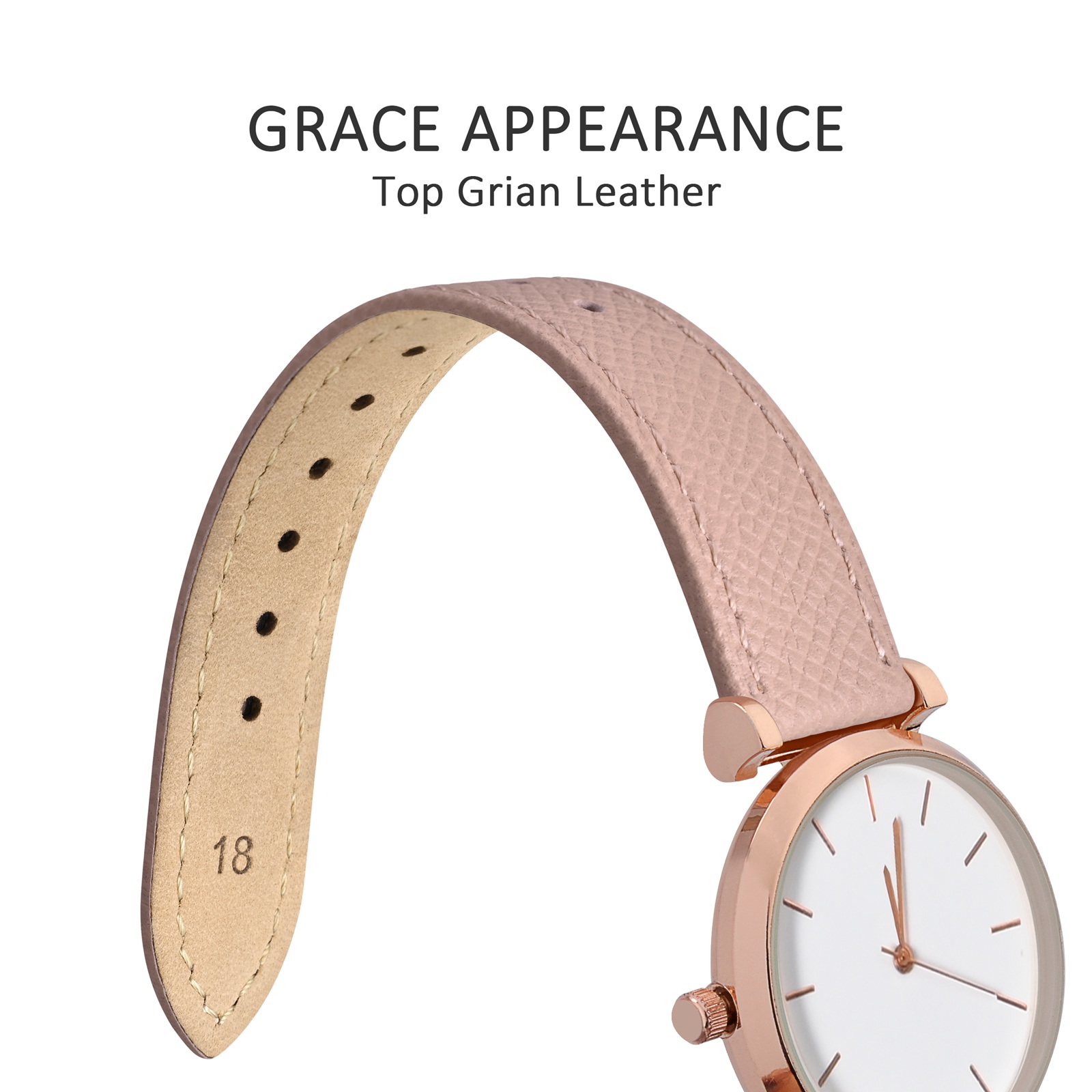WOCCI Top Grain Leather Watch  - Leather Strap Quick Release recension och pris