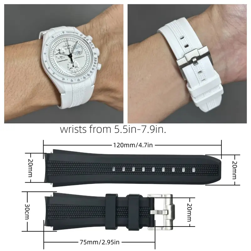 20mm Curved End No Gap Silicon - Omega Watch Speedmaster recension och pris