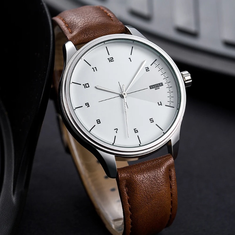 YAZOLE Men Watch Business Casu - Leather Watch Band Men recension och pris