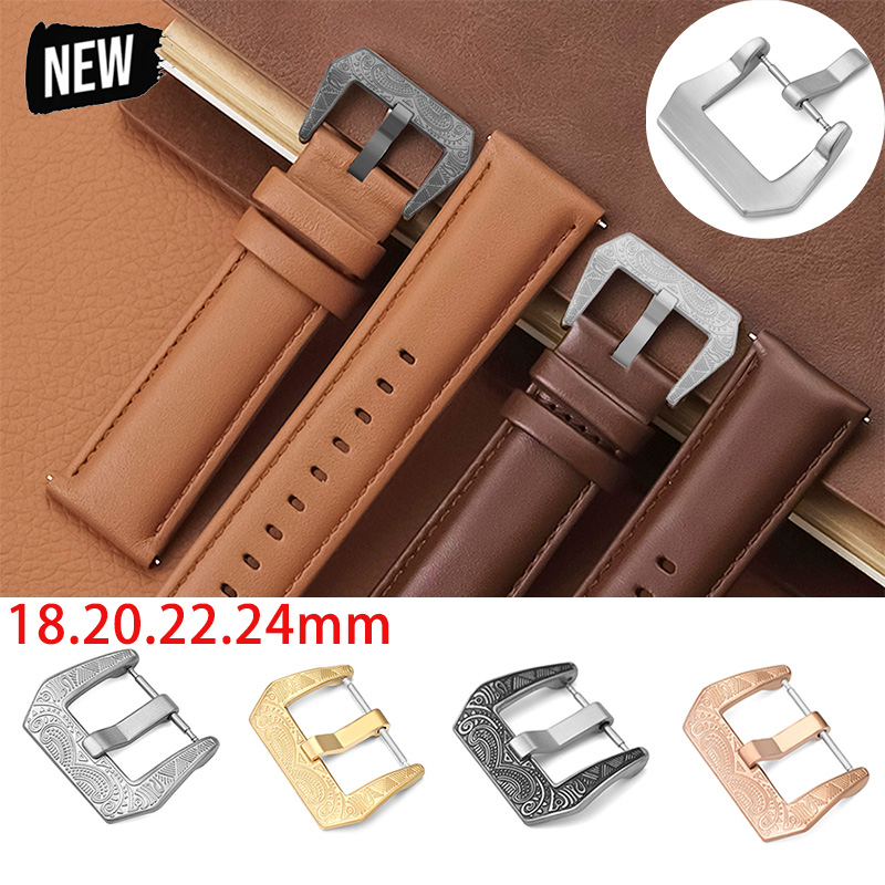 18/20/22/24mm Vintage Metal Wa - Leather Watch Band Men recension och pris