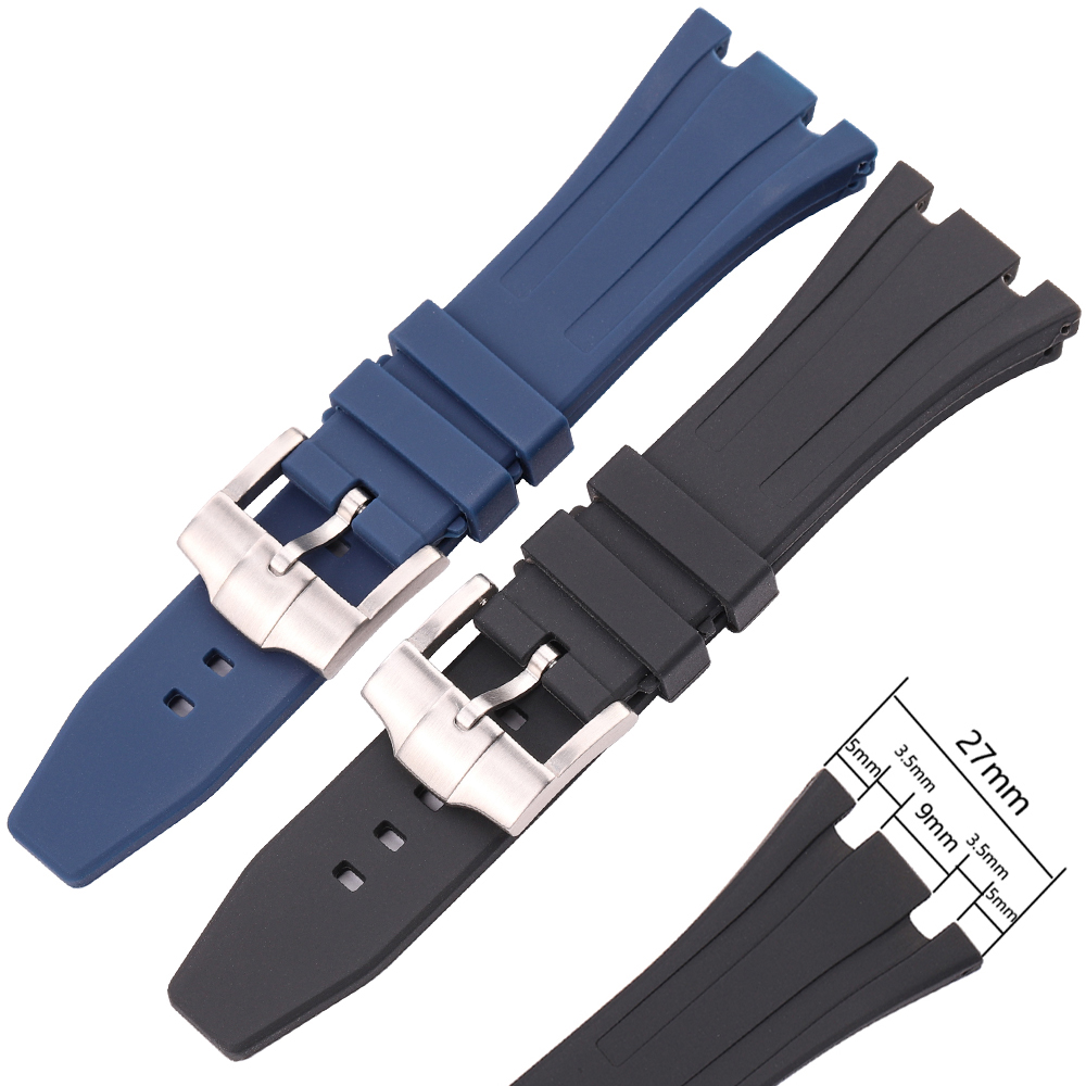 26mm 27mm Rubber Watchband For - Audemars Piguet Watch Royal Oak recension och pris