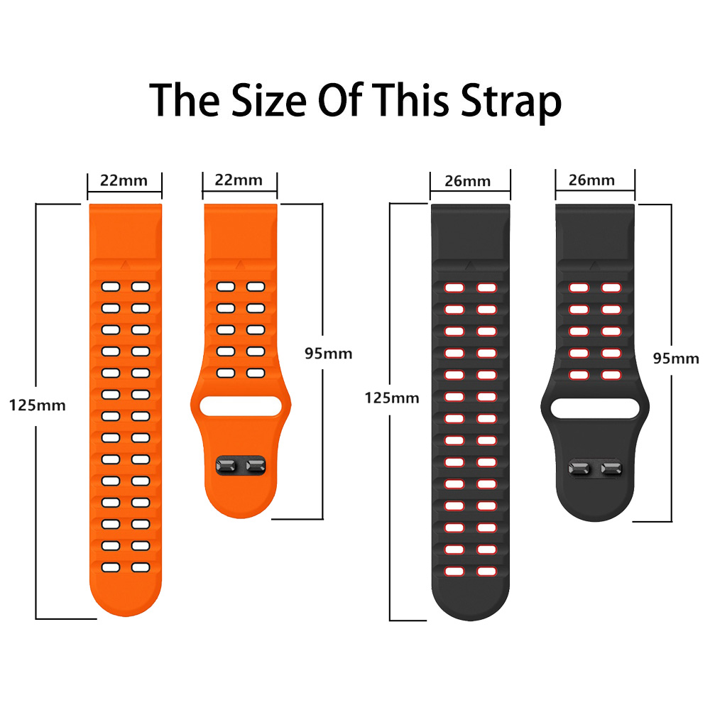 Quickfit 26mm, 22mm Watch Band - Silicone Watch Band 22Mm recension och pris